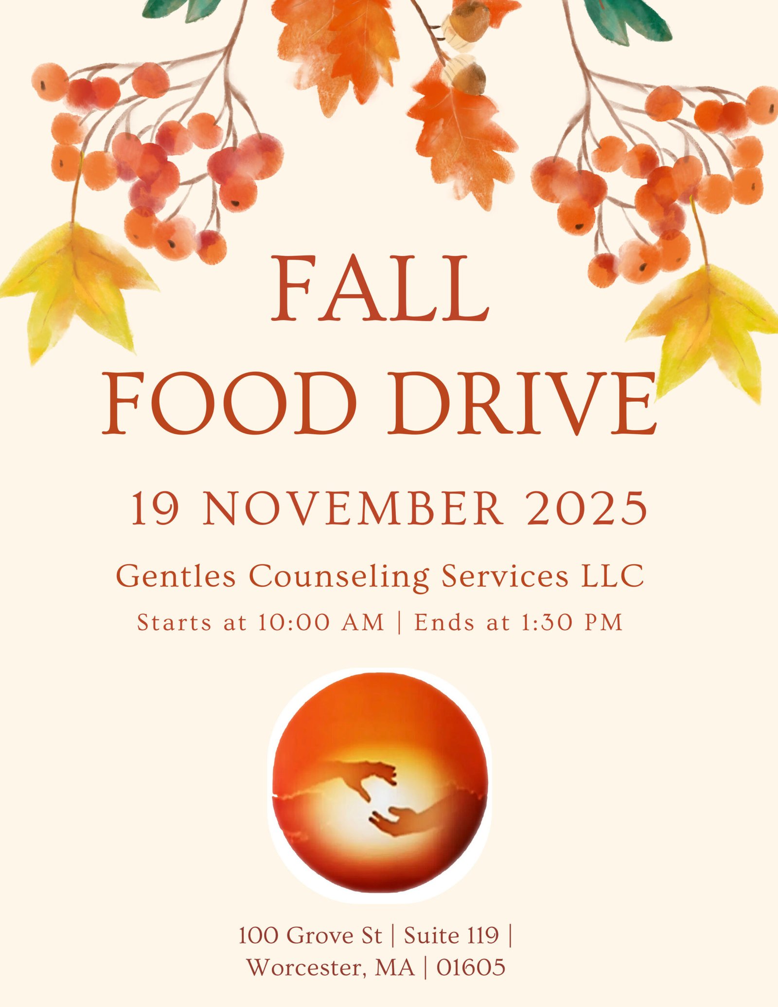 Food Drive flyer